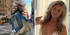 يعرض عارضة الأزياء ، 60 عامًا ، كيف يبدو جسدها بدون مرشحات ويحصل على مدح