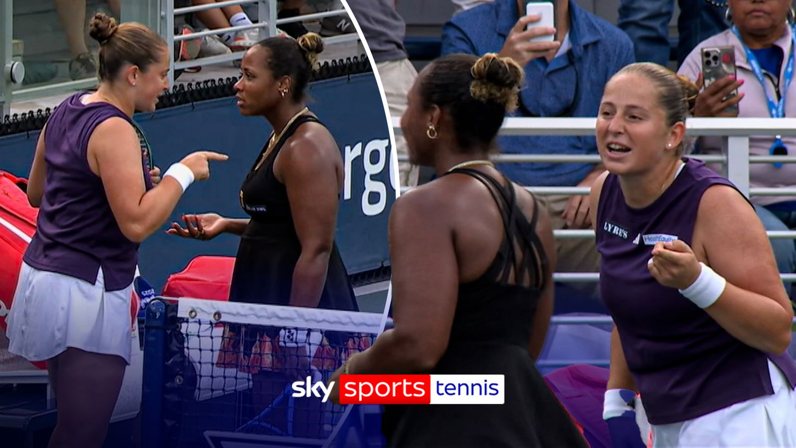 Townsend: أخبرني Ostapenko أنه ليس لدي "تعليم ، لا فصل" بعد تسخيننا في التبادل المفتوح