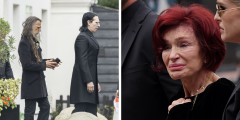 تتجمع أساطير الصخور بينما تم دفن Ozzy Osbourne في Family Estate في وداع Lakeside الحميمة