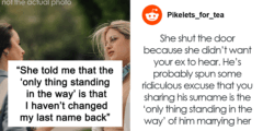 غادرت المرأة بعد أن تطالب GF من زوج السابق بتغيير اسمها الأخير: “غريب جدًا أنني احتفظت به”