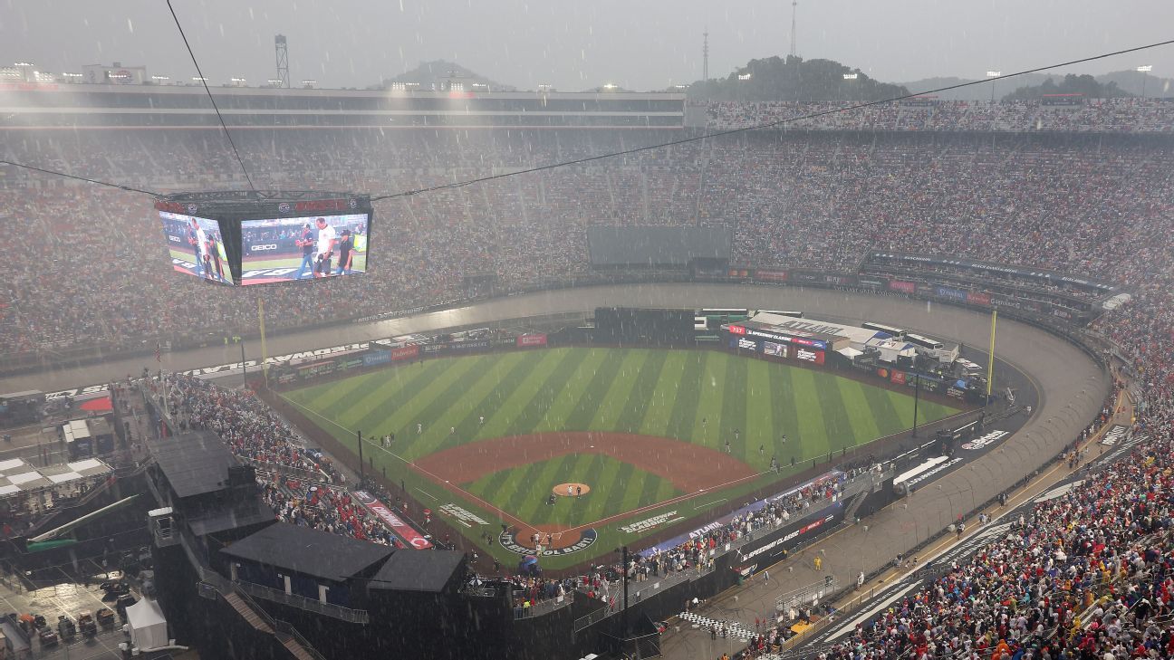 معرض Braves-Reds في بريستول توقف عن طريق المطر