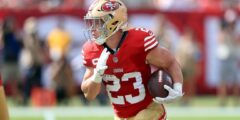 49ers قائمة McCaffrey على تقرير الإصابة مع قضية العجل