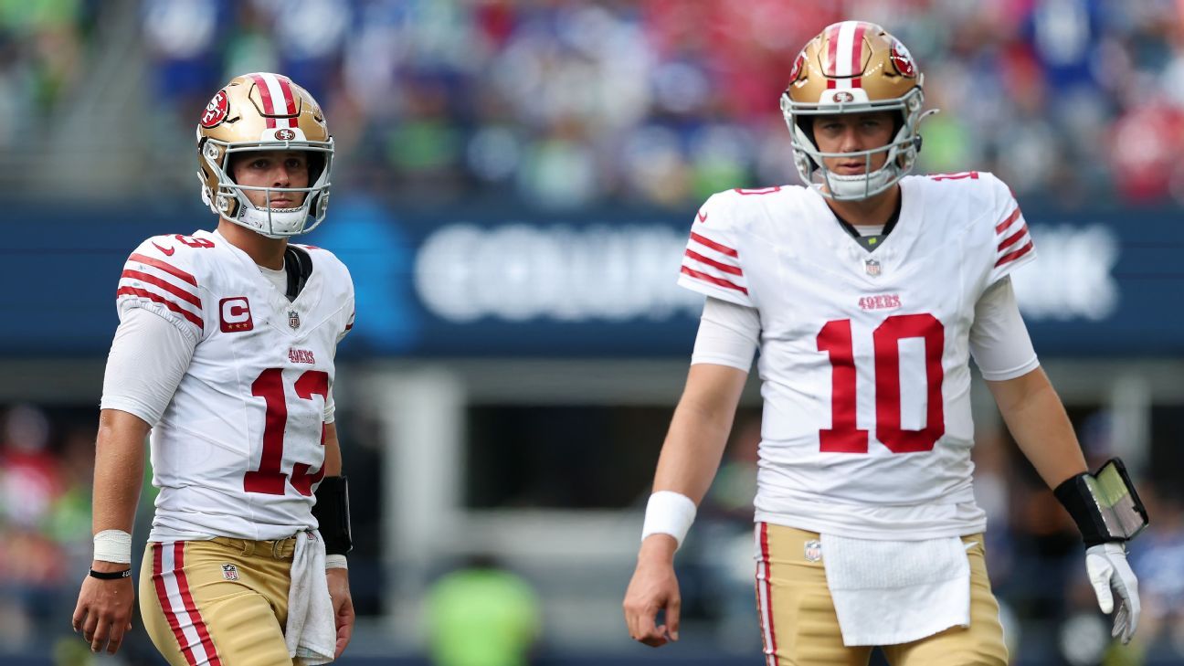49ers يستبعد QB Purdy ؛ جونز لبدء مقابل القديسين