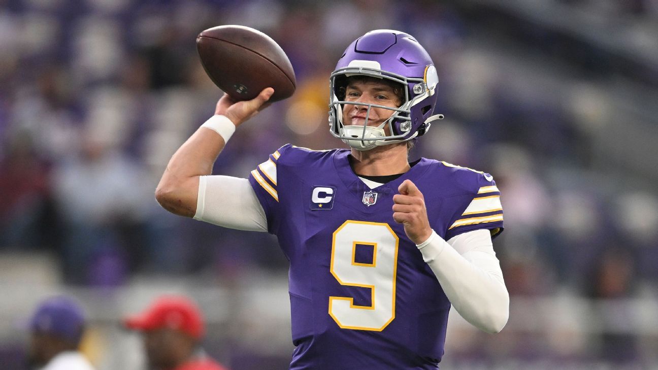 المصادر: McCarthy (الكاحل) Vikes من 2-4 أسابيع