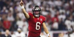 بيكر مايفيلد يقود في وقت متأخر من Drive مع Buccaneers صاعقة Texans في هيوستن