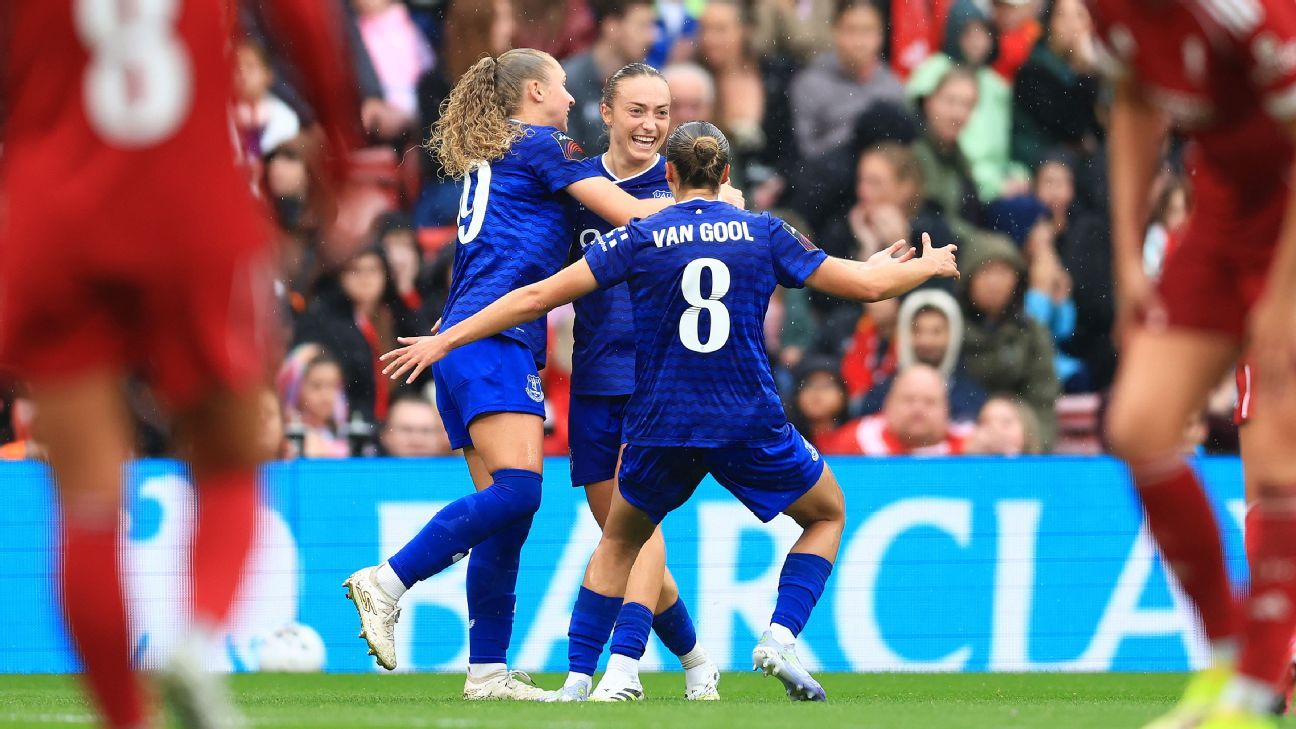 فاز إيفرتون على ليفربول في أنفيلد للحفاظ على هيمنة WSL Derby