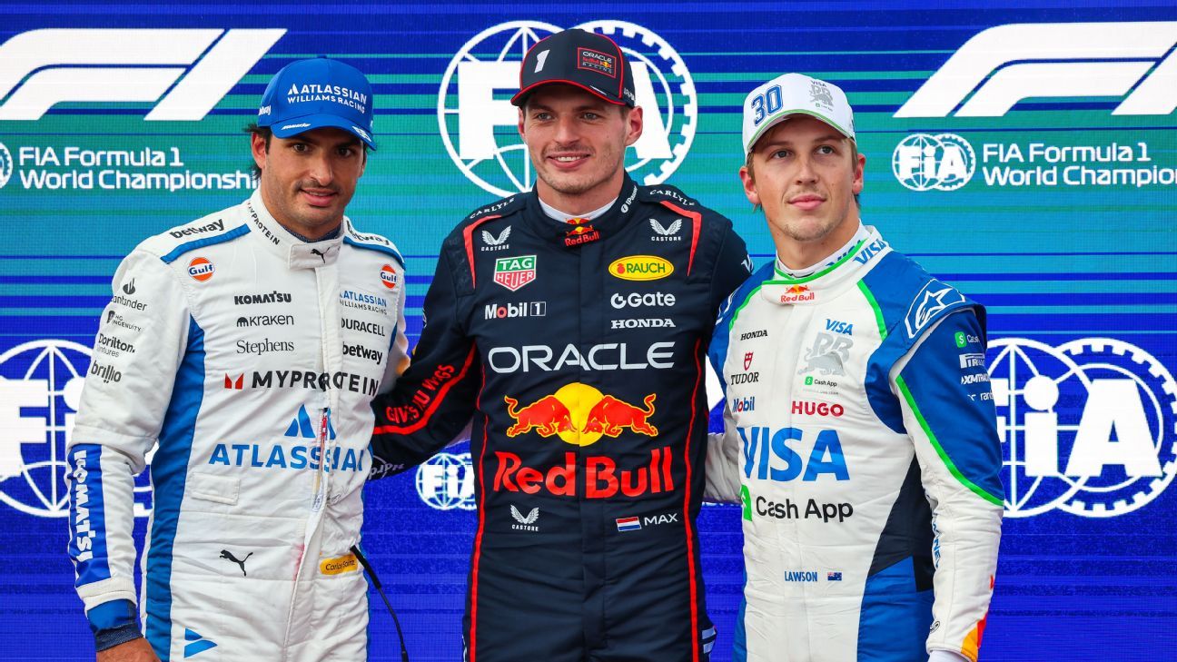فوضى F1! verstappen على القطب ، piasstri 1 من 6 حوادث