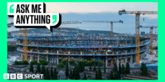 لماذا هي أول لعبة على أرضه في برشلونة ليست في NOU Camp؟