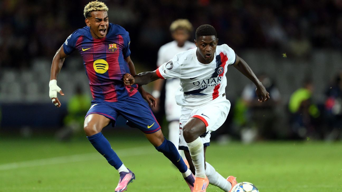 PSG عرض Lamine Yamal ، برشلونة ما يلزم لتصبح الفائزين في جامعة كاليفورنيا