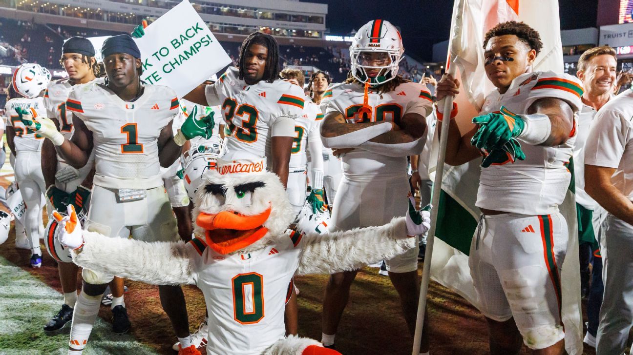 ميامي تدافع عن علامة "Champs" ، تهزم FSU