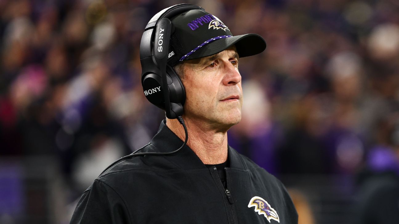 Harbaugh من Ravens ليس قلقًا بشأن الوضع الوظيفي