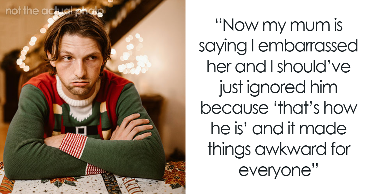 رجل يترك عشاء عيد الميلاد بسبب نكات عمه، وأمه غاضبة لأنه "أحرجها"