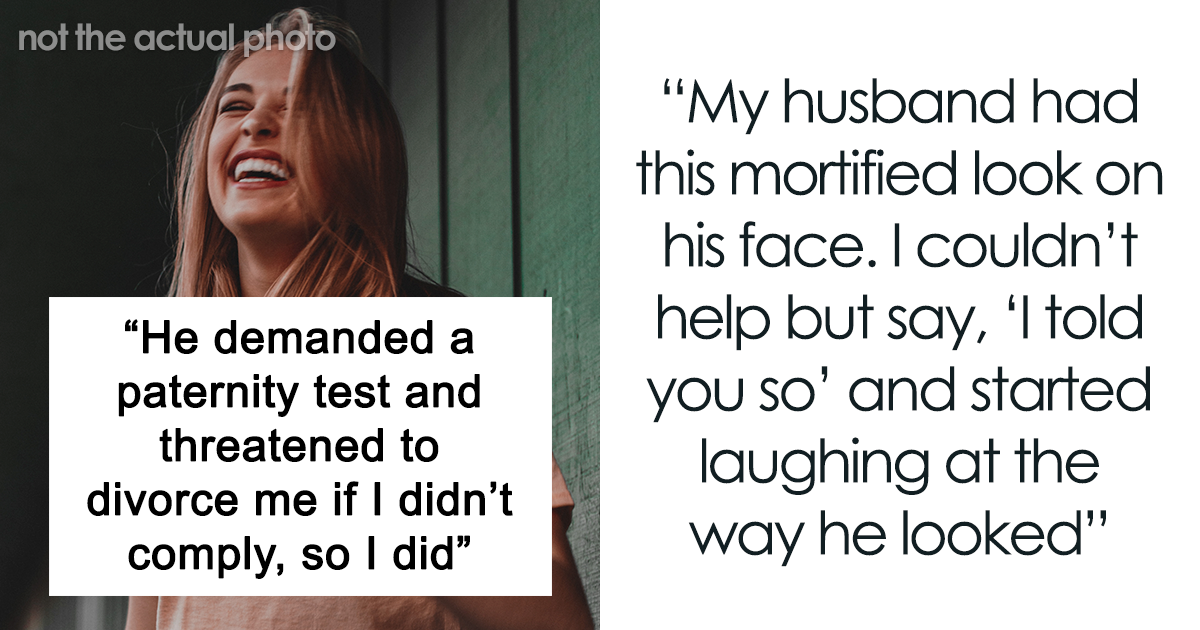 رجل ينزعج من لون شعر طفلته، وزوجته تضحك في وجهه عندما تظهر نتائج اختبار الأبوة