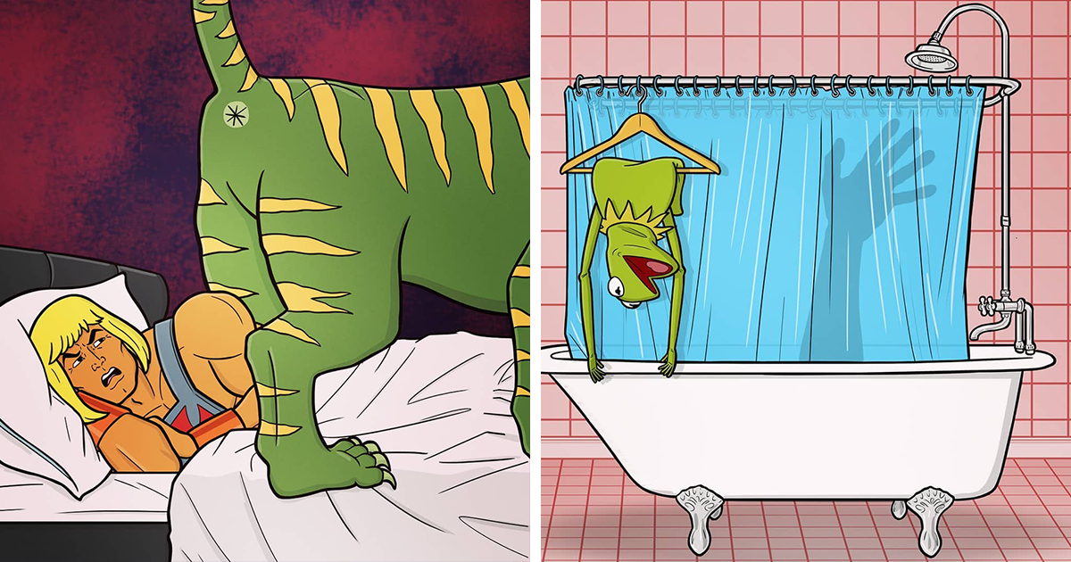 فنان يعرض الحياة البسيطة لشخصيات مشهورة عندما لا ينظر أحد (17 صورة)