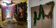50 طريقة مضحكة ومضطربة لتزيين مبانيهم السكنية الحزينة لعيد الميلاد