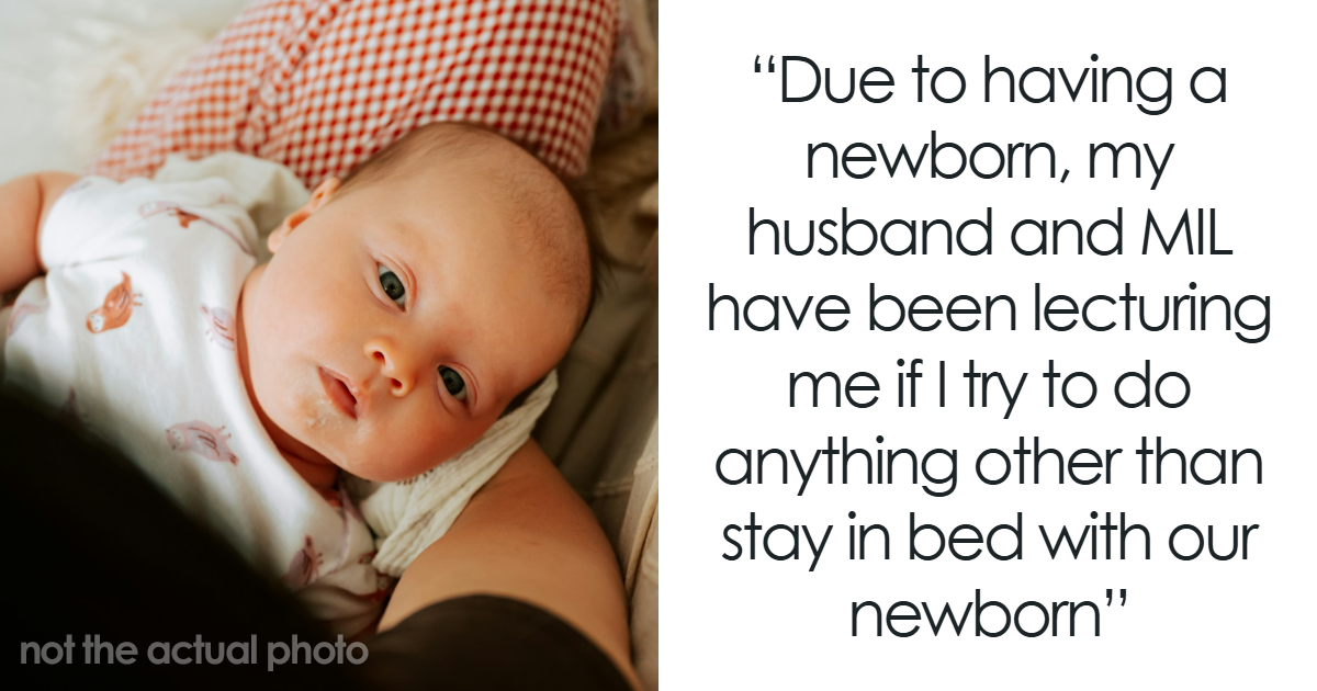 زوج منزعج من رغبة زوجته في تركه مع مولودهما الجديد لمدة 15 دقيقة أثناء حصولها على الطعام