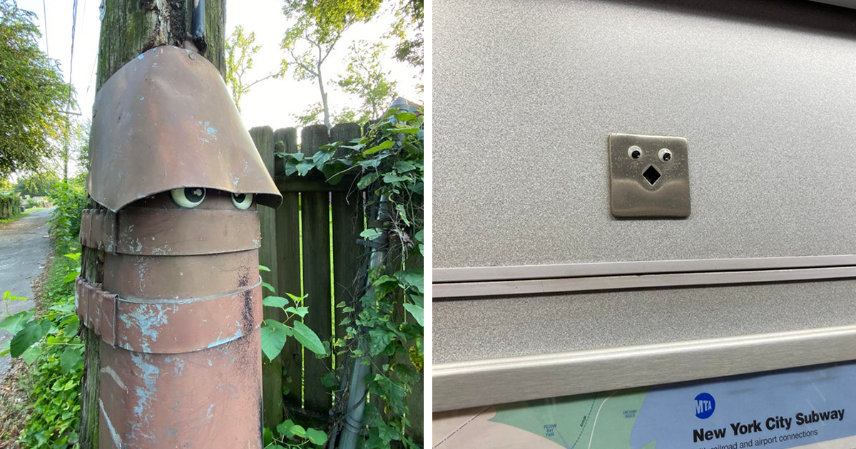 40 مرة جعلت العيون المتذبذبة الكائنات العشوائية أفضل، كما تمت مشاركتها في مجتمع "Eyebombing" عبر الإنترنت