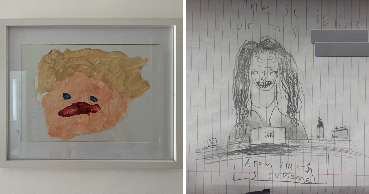 "صورة ذاتية مرعبة": 41 مرة قدم فيها الأطفال بفخر رسوماتهم البرية كفن